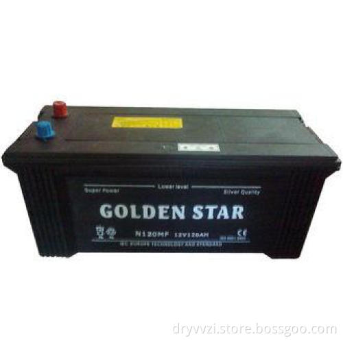 N120MF sealed maintenance free lead acid battery for Truck